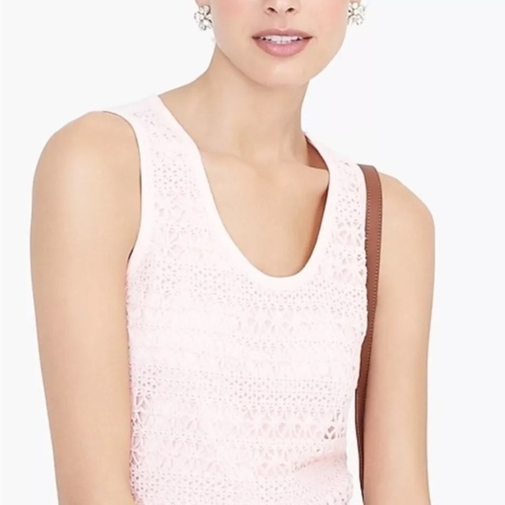 🇪🇸🐠J Crew Factory NWT Crochet Tank Top White Size XS CLEARANCE